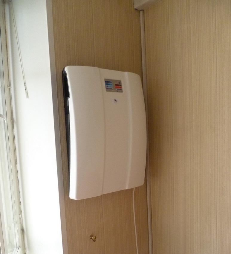 Приточная настенная установка готова Приточная настенная установка готова